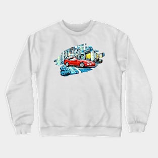 300zx Tokyo Night Print Crewneck Sweatshirt